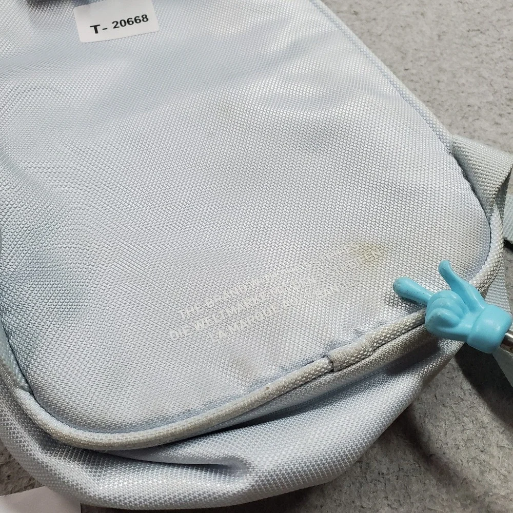 Adidas Women Bag XS Gray Backpack Santiago Trefoil Strap Canvas READ